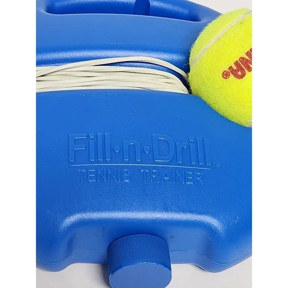 Tourna Fill-n-Drill Tennis Trainer, Training Aid Ball With Elastic Cord - Picture 3 of 5